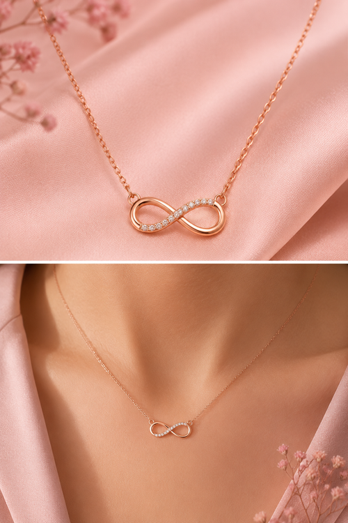 Infinity Rosé Necklace