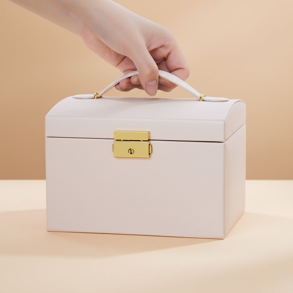 Jewelry Box Leather Earring Rings